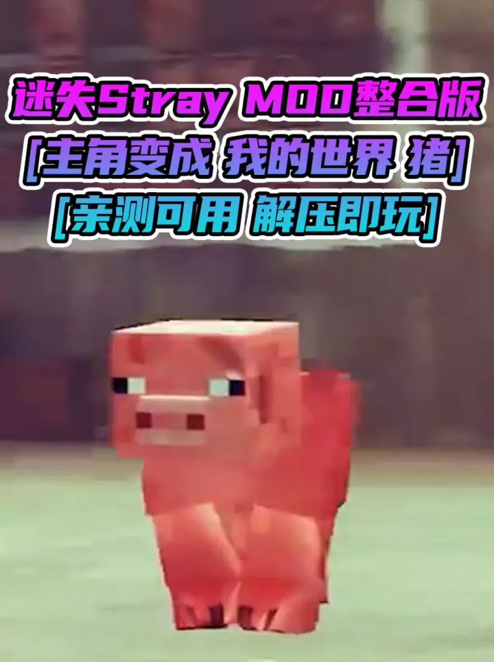 迷失Stray MOD整合版 [主角变成 我的世界 猪] 简体中文 免安装 绿色版 [亲测可用 解压即玩]【6.22GB】_单机乐_GTAMOD整合版_游戏网