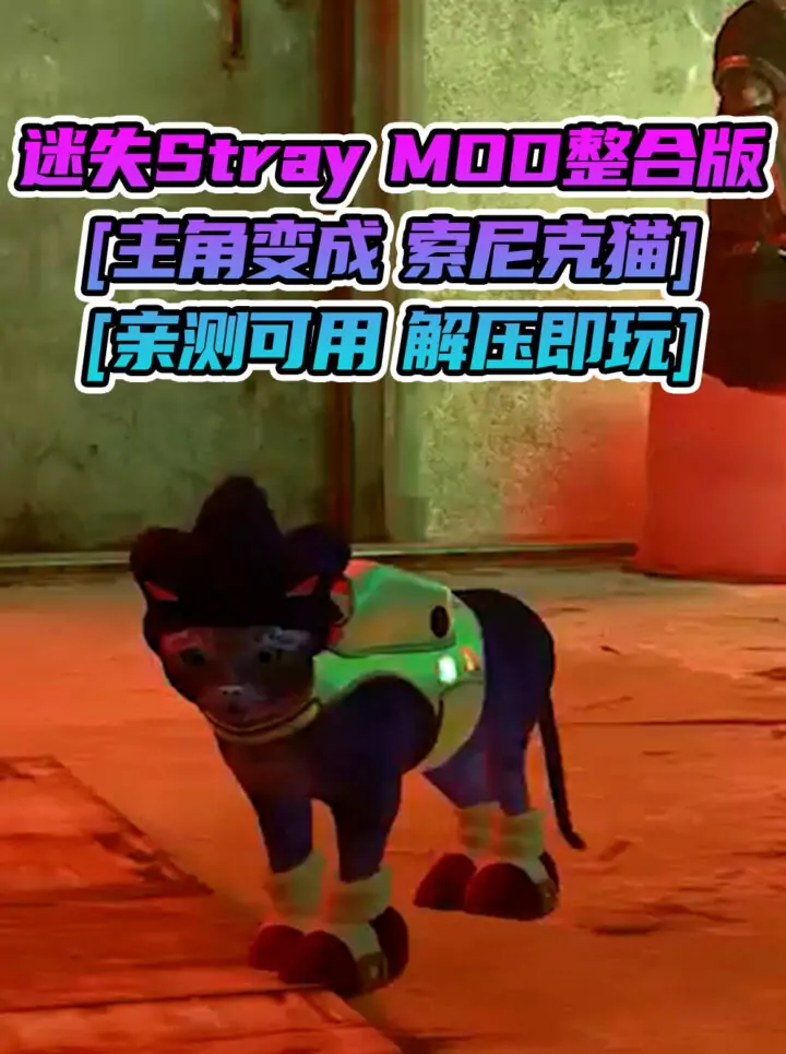 迷失Stray MOD整合版 [主角变成 索尼克猫] 简体中文 免安装 绿色版 [亲测可用 解压即玩]【6.24GB】_单机乐_GTAMOD整合版_游戏网