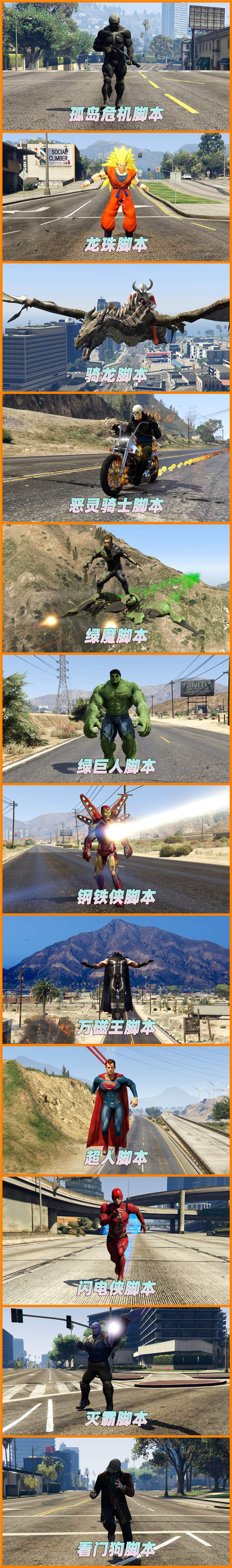 图片[4]_GTA5MOD整合版 v1.41 原版画质 843位精品人物 1503辆现实载具 中国风 军警人物 国产汽车 中文广告牌 众多超级英雄 [孤岛危机-龙珠-骑龙-恶灵骑士-绿魔-绿巨人-钢铁侠-万磁王-超人-闪电侠-灭霸-看门狗] [赠送：修改器 运行库 无限金币 通关存档]【114GB】_单机乐_GTAMOD整合版_游戏网