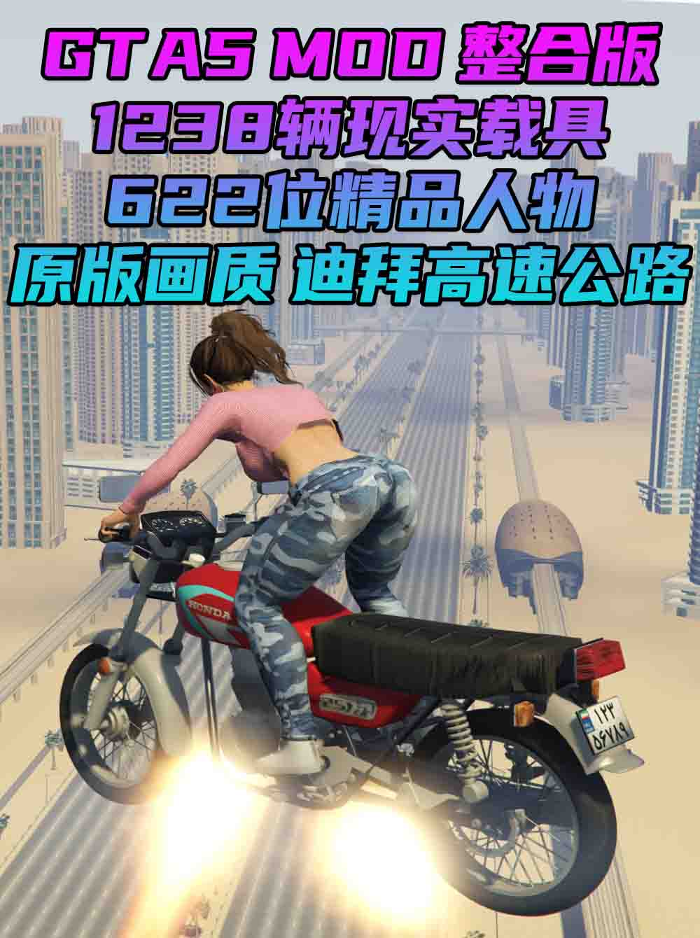 GTA5MOD整合版 v1.41 原版画质 622位精品人物 1238辆现实载具 迪拜高速公路地图 [载具-人物-脚本-画质-环境-地图] [赠送：修改器 运行库 无限金币 通关存档]【105GB】_单机乐_GTAMOD整合版_游戏网